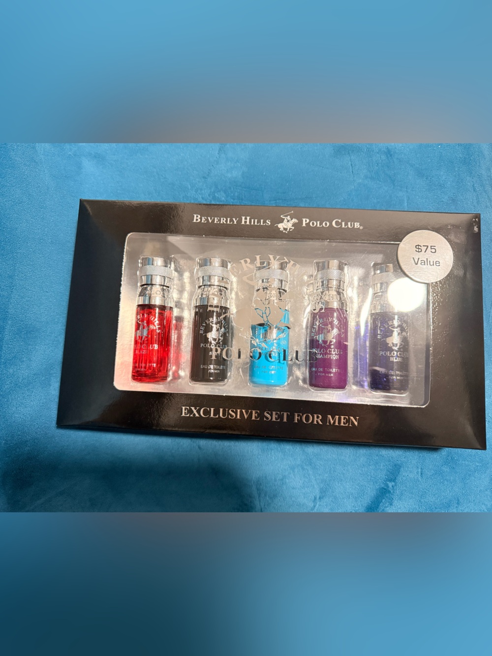 Beverly Hills Polo Club Bath & Body Set - Red, Black, Blue, Purple